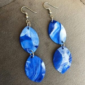 SOLD - handmade clay earrings